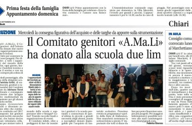Articolo Donazione Lim